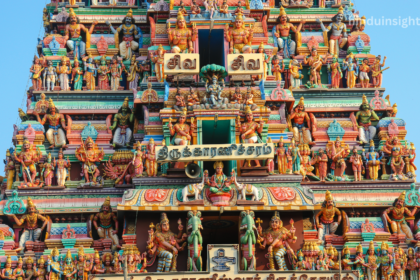 Magnificent Dravidian temple showcasing intricate carvings in Tamil Nadu